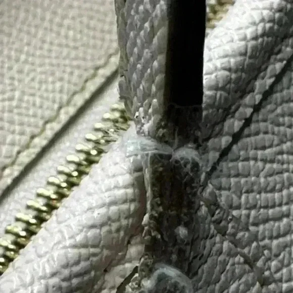 Coach City Zip Tote Shoulder Bag Chalk Cross Grain Leather F58846 - Picture 13 of 16